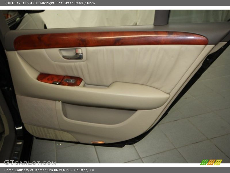 Midnight Pine Green Pearl / Ivory 2001 Lexus LS 430