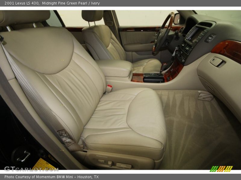 Midnight Pine Green Pearl / Ivory 2001 Lexus LS 430