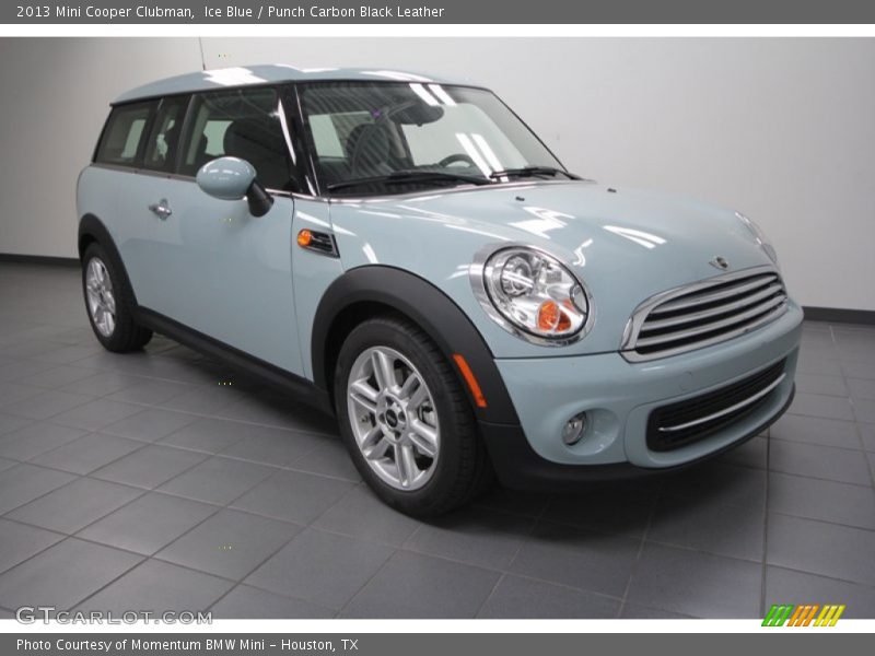 Ice Blue / Punch Carbon Black Leather 2013 Mini Cooper Clubman