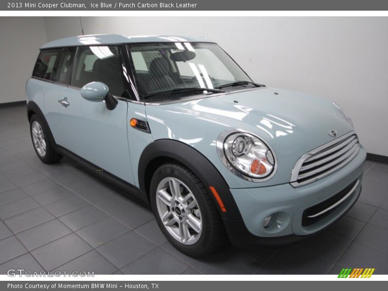Ice Blue / Punch Carbon Black Leather 2013 Mini Cooper Clubman
