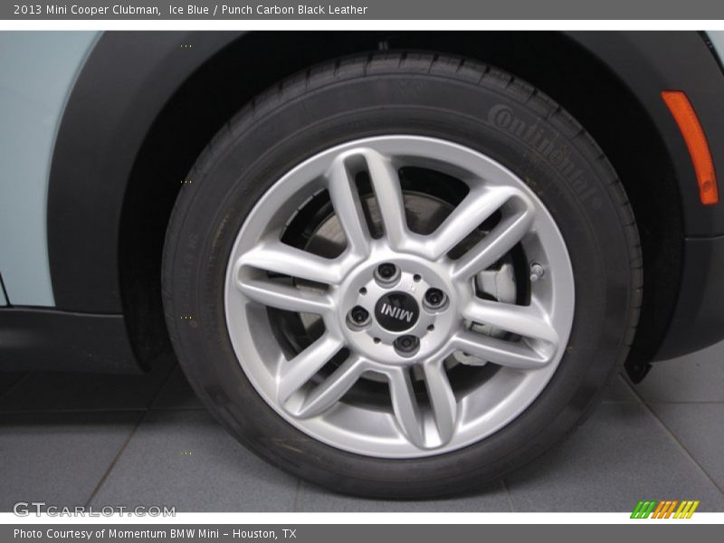 Ice Blue / Punch Carbon Black Leather 2013 Mini Cooper Clubman