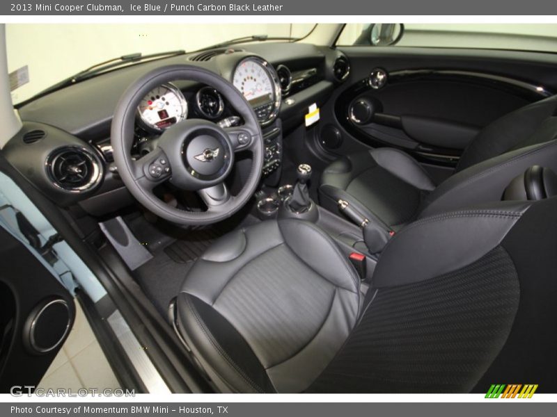 Ice Blue / Punch Carbon Black Leather 2013 Mini Cooper Clubman