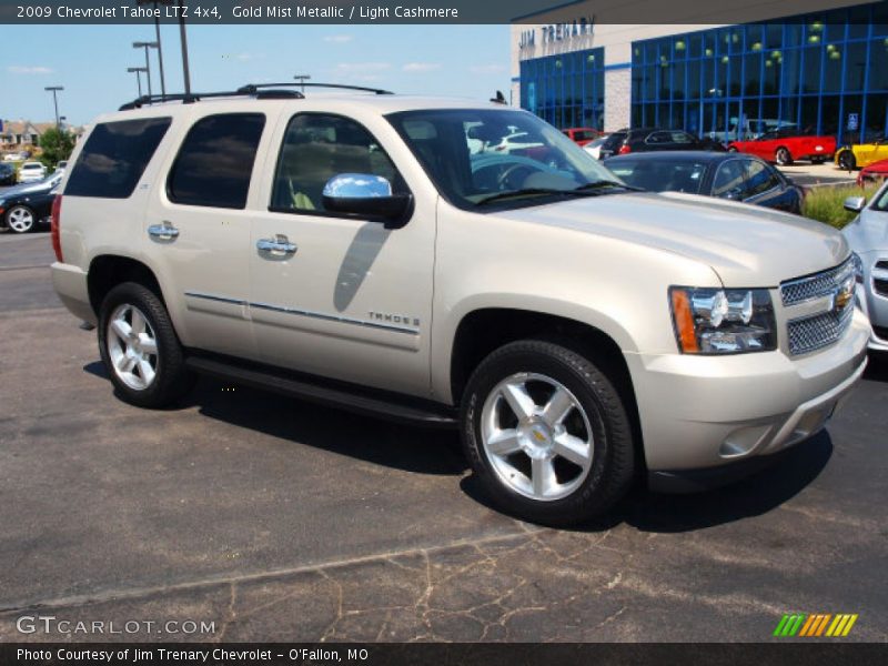 Gold Mist Metallic / Light Cashmere 2009 Chevrolet Tahoe LTZ 4x4