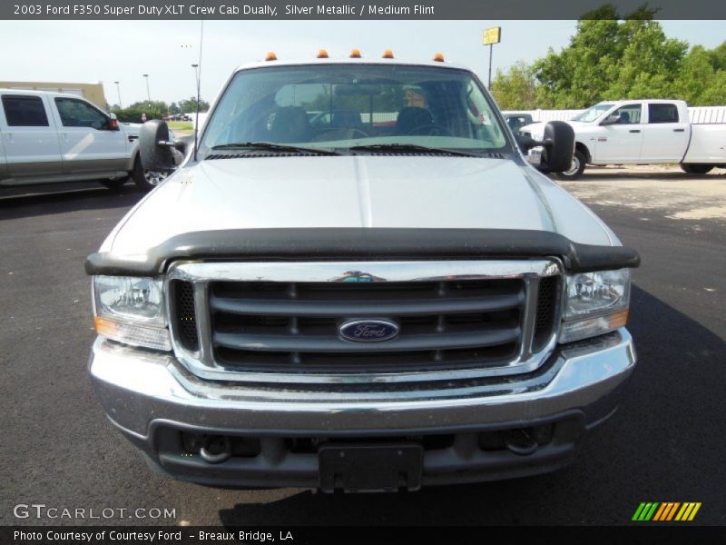 Silver Metallic / Medium Flint 2003 Ford F350 Super Duty XLT Crew Cab Dually