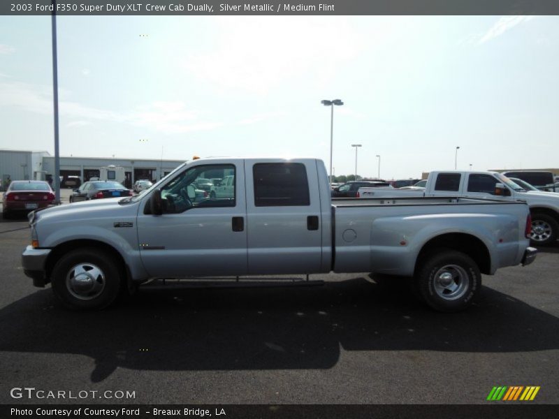 Silver Metallic / Medium Flint 2003 Ford F350 Super Duty XLT Crew Cab Dually