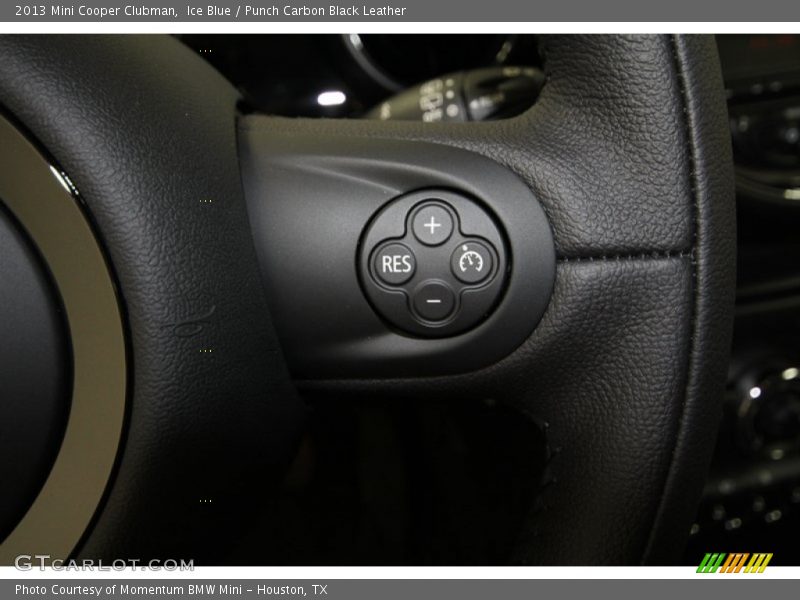 Ice Blue / Punch Carbon Black Leather 2013 Mini Cooper Clubman