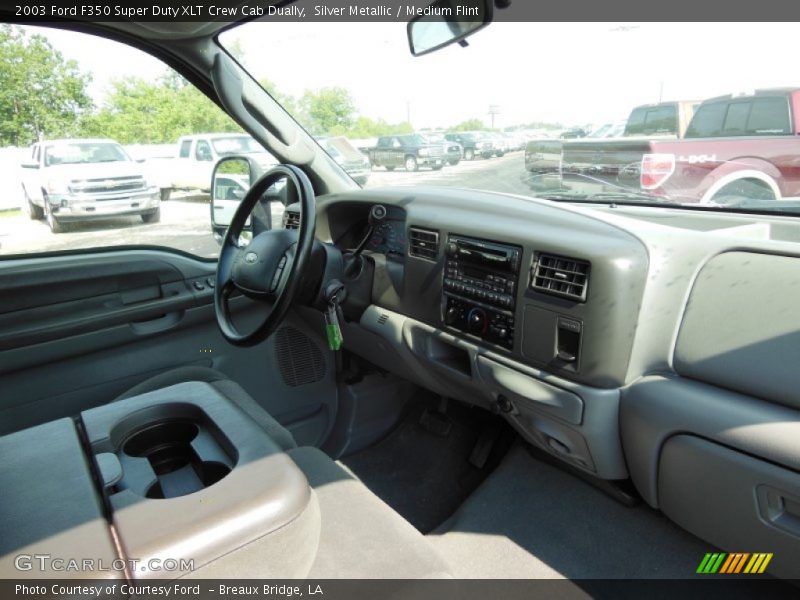 Silver Metallic / Medium Flint 2003 Ford F350 Super Duty XLT Crew Cab Dually
