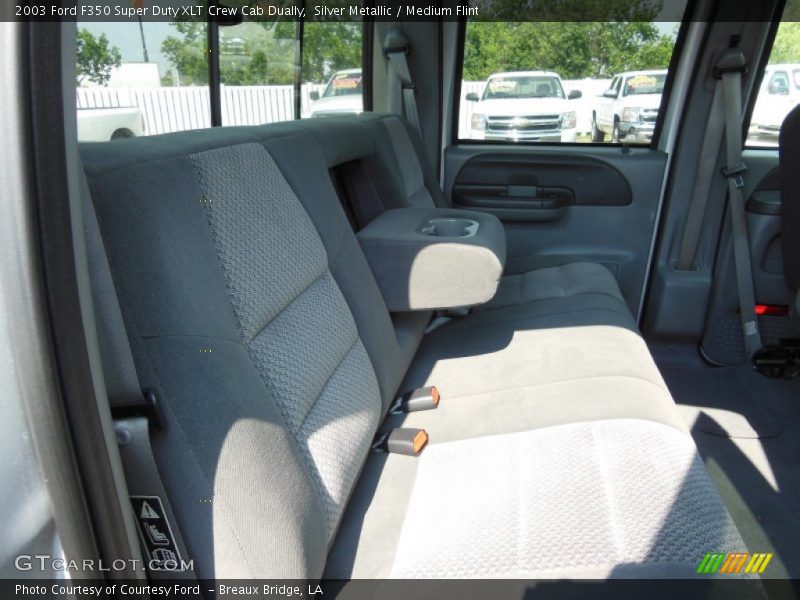 Silver Metallic / Medium Flint 2003 Ford F350 Super Duty XLT Crew Cab Dually