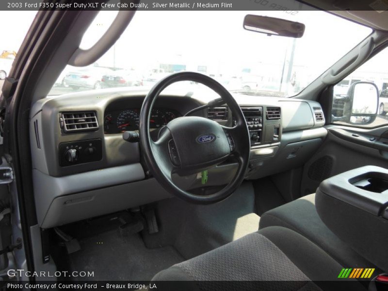 Silver Metallic / Medium Flint 2003 Ford F350 Super Duty XLT Crew Cab Dually