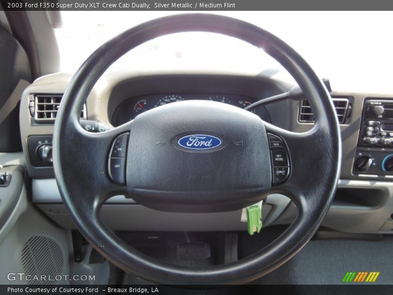 Silver Metallic / Medium Flint 2003 Ford F350 Super Duty XLT Crew Cab Dually