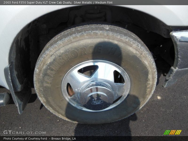 Silver Metallic / Medium Flint 2003 Ford F350 Super Duty XLT Crew Cab Dually