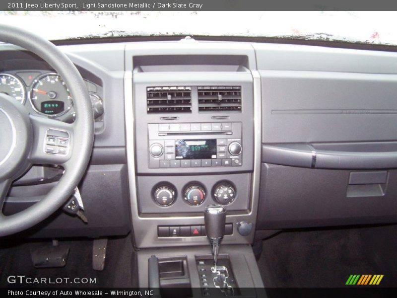 Light Sandstone Metallic / Dark Slate Gray 2011 Jeep Liberty Sport