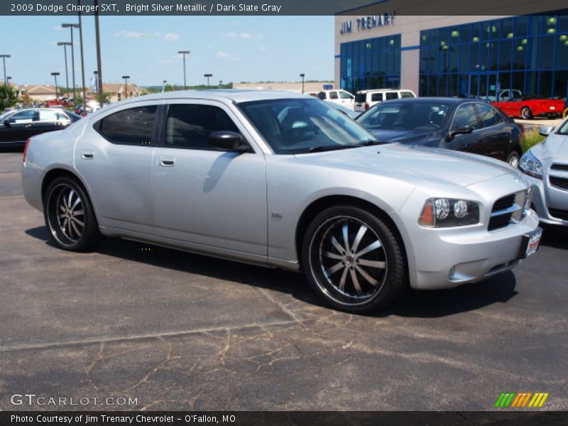 Bright Silver Metallic / Dark Slate Gray 2009 Dodge Charger SXT