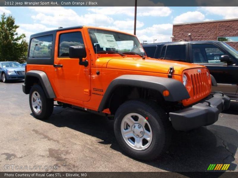 Crush Orange / Black 2012 Jeep Wrangler Sport 4x4