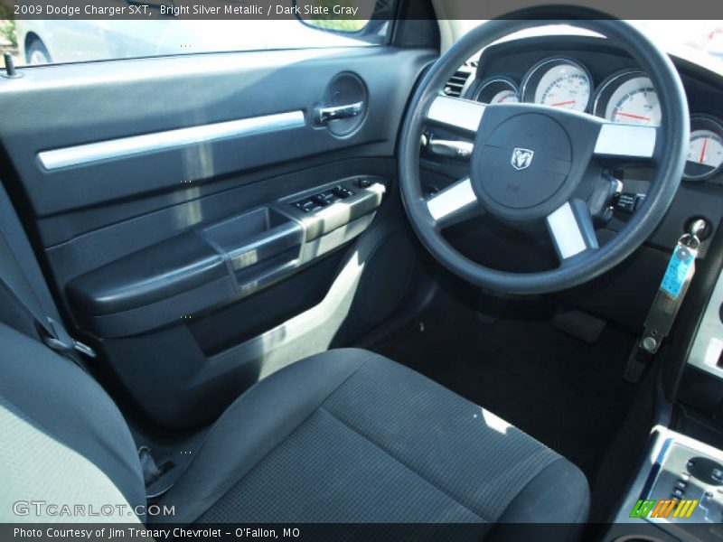 Bright Silver Metallic / Dark Slate Gray 2009 Dodge Charger SXT