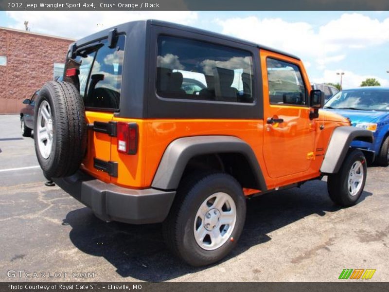 Crush Orange / Black 2012 Jeep Wrangler Sport 4x4