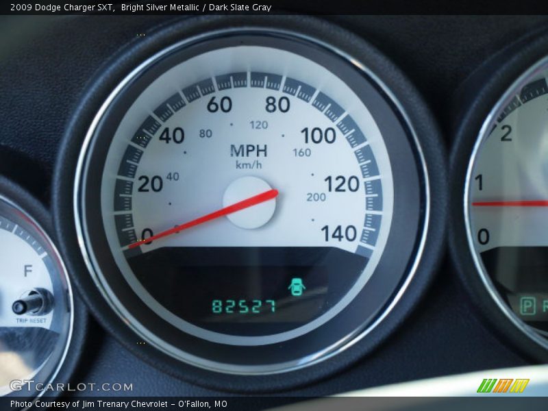 Bright Silver Metallic / Dark Slate Gray 2009 Dodge Charger SXT