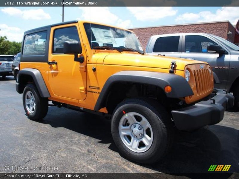 Dozer Yellow / Black 2012 Jeep Wrangler Sport 4x4