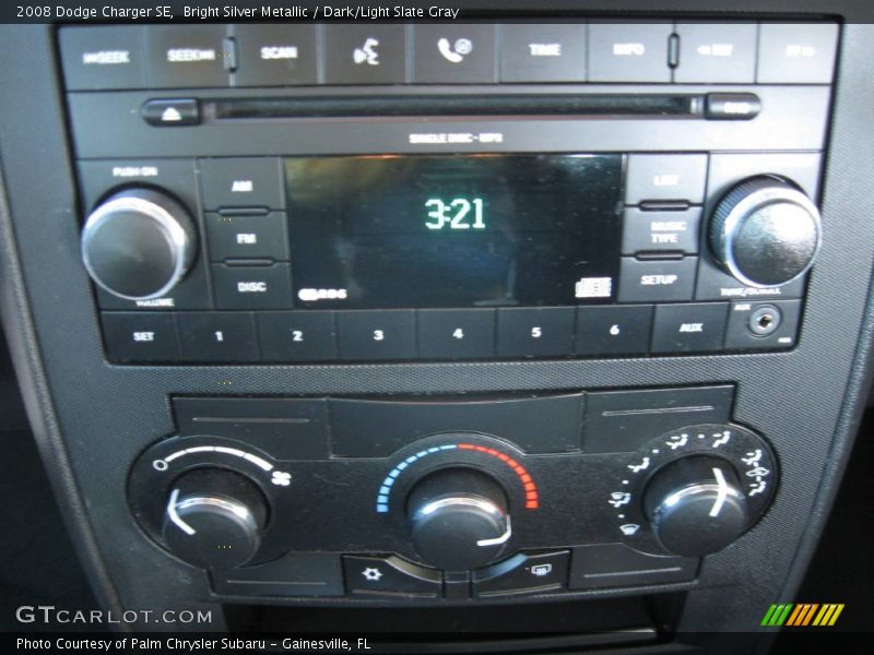 Bright Silver Metallic / Dark/Light Slate Gray 2008 Dodge Charger SE