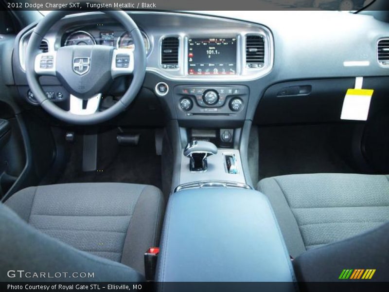 Tungsten Metallic / Black 2012 Dodge Charger SXT