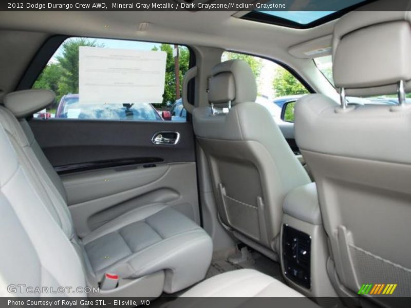 Mineral Gray Metallic / Dark Graystone/Medium Graystone 2012 Dodge Durango Crew AWD