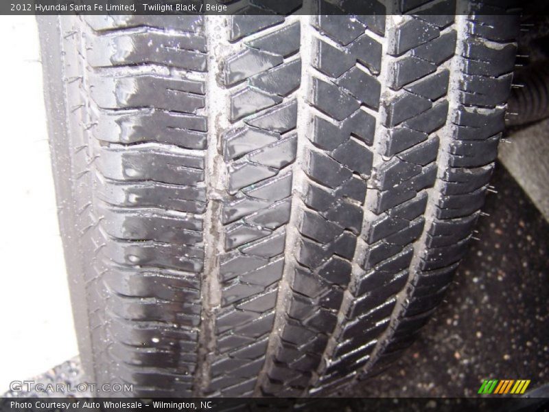 Twilight Black / Beige 2012 Hyundai Santa Fe Limited