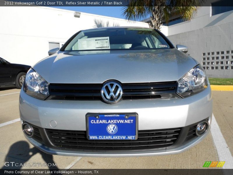 Reflex Silver Metallic / Titan Black 2012 Volkswagen Golf 2 Door TDI
