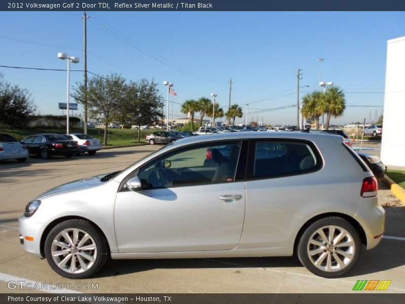 Reflex Silver Metallic / Titan Black 2012 Volkswagen Golf 2 Door TDI