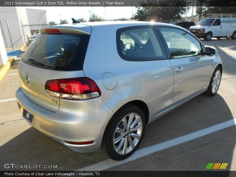 Reflex Silver Metallic / Titan Black 2012 Volkswagen Golf 2 Door TDI