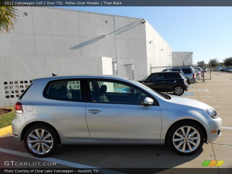 Reflex Silver Metallic / Titan Black 2012 Volkswagen Golf 2 Door TDI