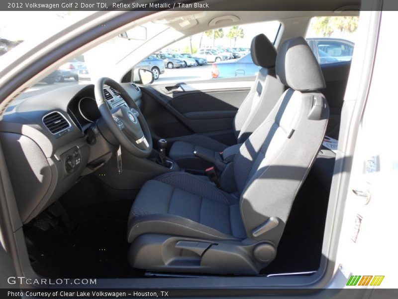 Reflex Silver Metallic / Titan Black 2012 Volkswagen Golf 2 Door TDI
