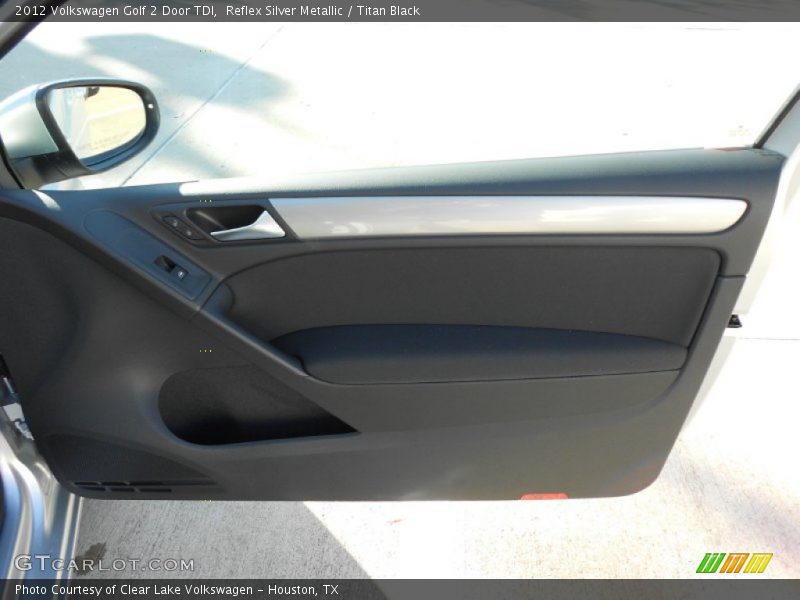 Reflex Silver Metallic / Titan Black 2012 Volkswagen Golf 2 Door TDI