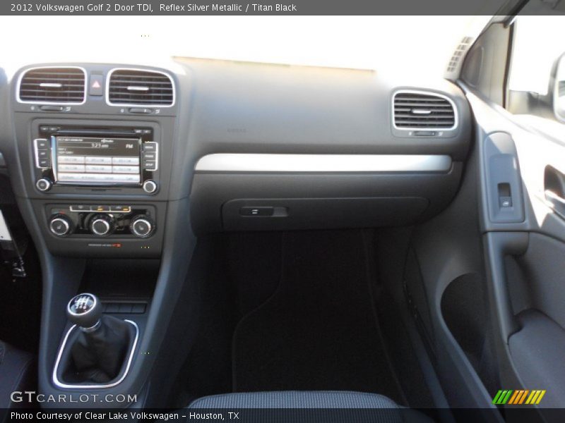 Reflex Silver Metallic / Titan Black 2012 Volkswagen Golf 2 Door TDI