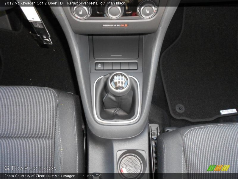 Reflex Silver Metallic / Titan Black 2012 Volkswagen Golf 2 Door TDI