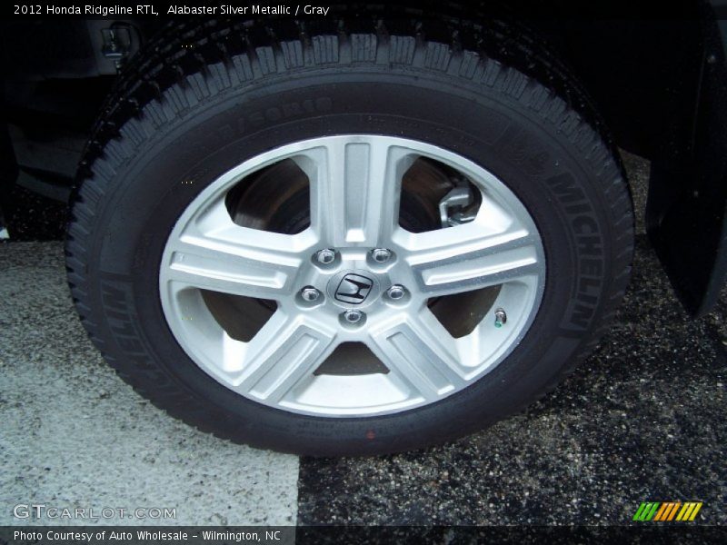 Alabaster Silver Metallic / Gray 2012 Honda Ridgeline RTL