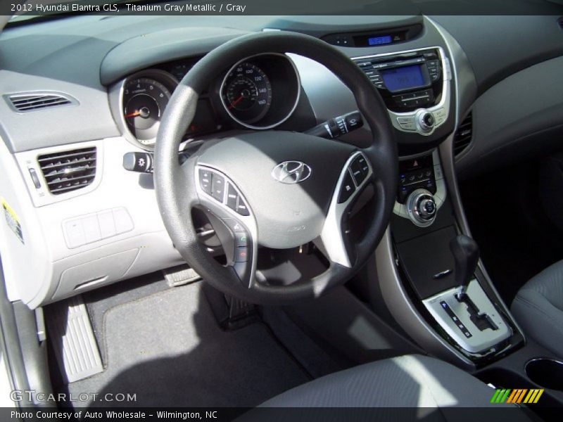 Titanium Gray Metallic / Gray 2012 Hyundai Elantra GLS