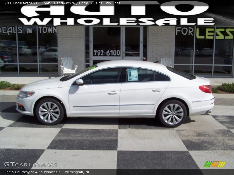 Candy White / Cornsilk Beige Two Tone 2010 Volkswagen CC Sport
