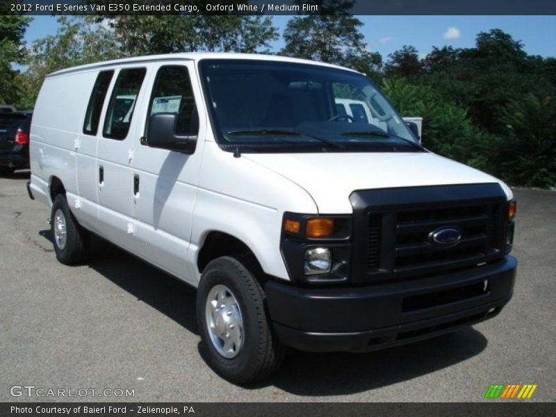 Oxford White / Medium Flint 2012 Ford E Series Van E350 Extended Cargo