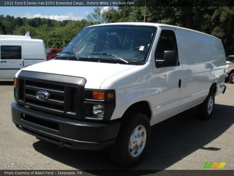 Oxford White / Medium Flint 2012 Ford E Series Van E350 Extended Cargo