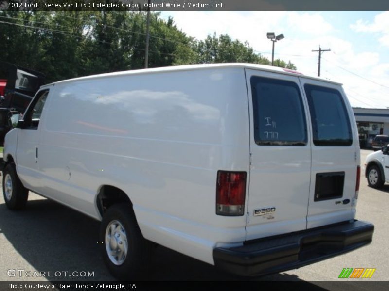 Oxford White / Medium Flint 2012 Ford E Series Van E350 Extended Cargo