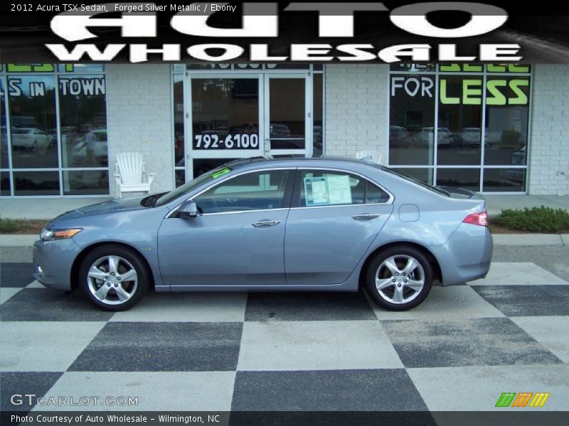 Forged Silver Metallic / Ebony 2012 Acura TSX Sedan