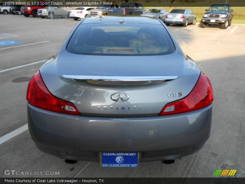 Amethyst Graphite / Stone 2009 Infiniti G 37 S Sport Coupe
