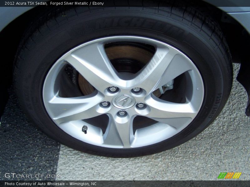 Forged Silver Metallic / Ebony 2012 Acura TSX Sedan