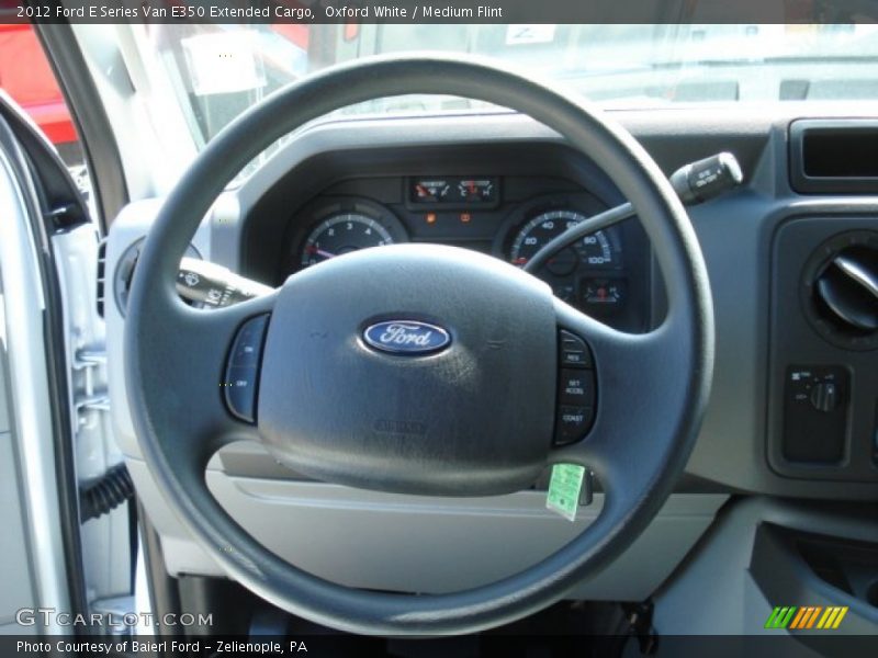 Oxford White / Medium Flint 2012 Ford E Series Van E350 Extended Cargo