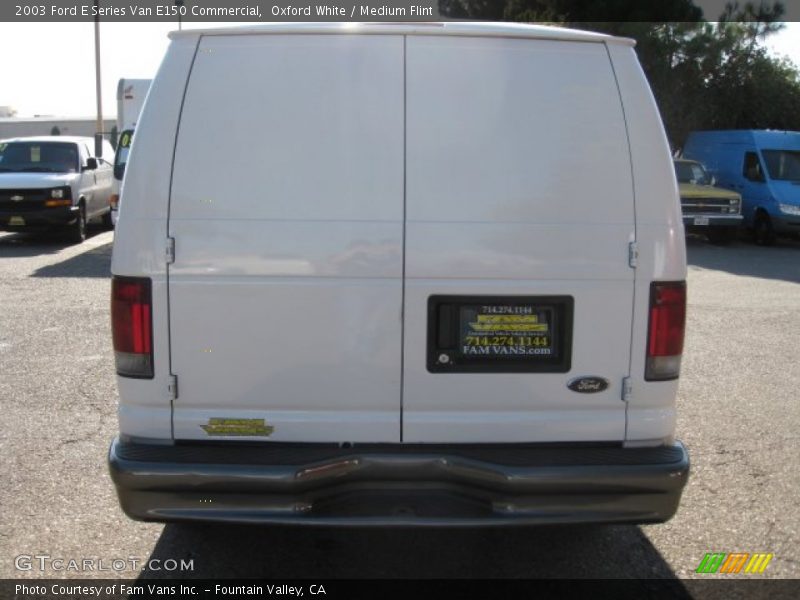 Oxford White / Medium Flint 2003 Ford E Series Van E150 Commercial