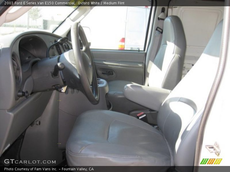 Oxford White / Medium Flint 2003 Ford E Series Van E150 Commercial