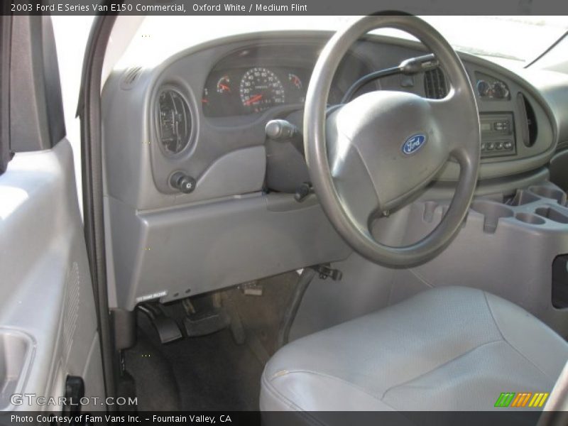 Oxford White / Medium Flint 2003 Ford E Series Van E150 Commercial