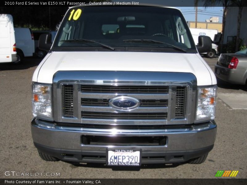Oxford White / Medium Flint 2010 Ford E Series Van E150 XLT Passenger