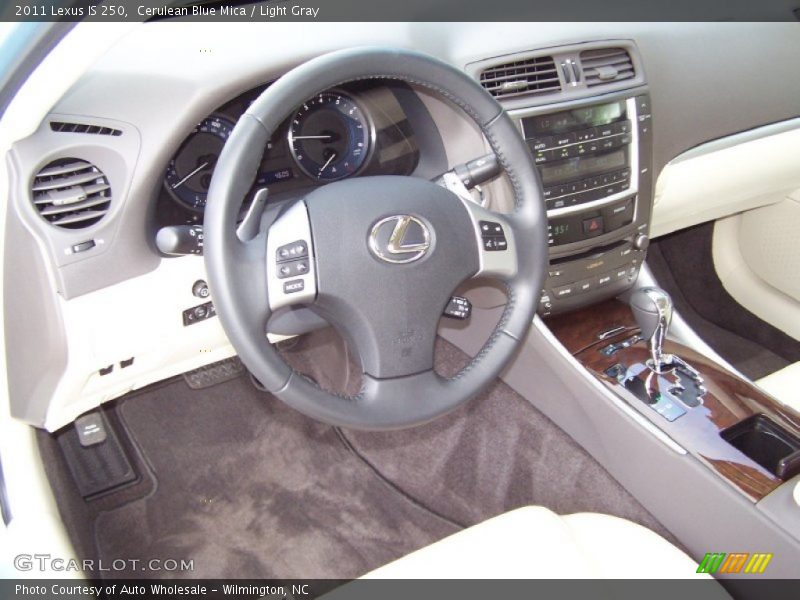 Cerulean Blue Mica / Light Gray 2011 Lexus IS 250