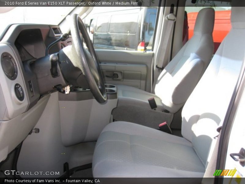 Oxford White / Medium Flint 2010 Ford E Series Van E150 XLT Passenger